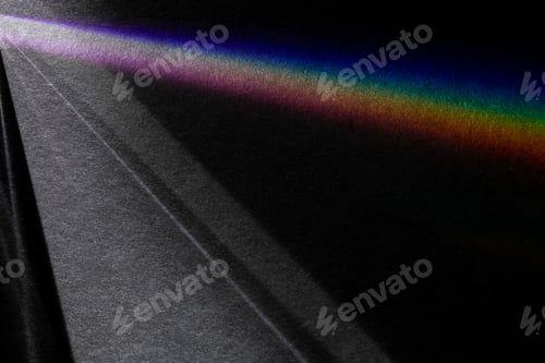 Preview: Rainbow spectrum gradient line dark background