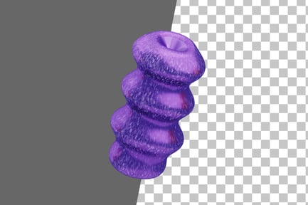 Preview: Glitter Abstract Purple Radiant Sphere 3D Icon