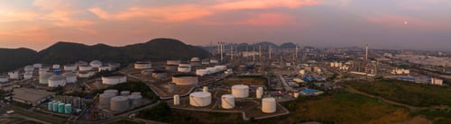 Preview: Oil Refinery pant. Gas Petrochemical Chemical Equipment Prodiction import export Concept,