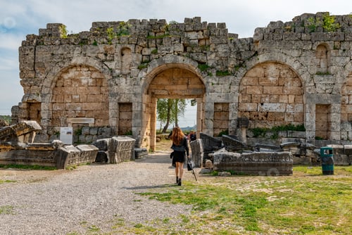 Preview: Perge Ancient City, Antalya - Turkey. April 04, 2019.
