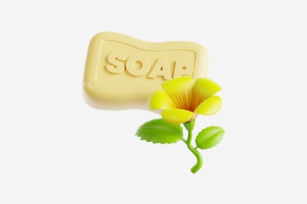 Preview: 3D Yellow Elder Flower Soap Bar