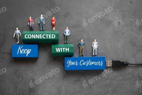 Preview: Keep connected with your customer concept