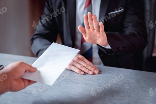 Preview: Businessmen or politicians refuse to accept bribes that are given in envelopes. To do illegal busine