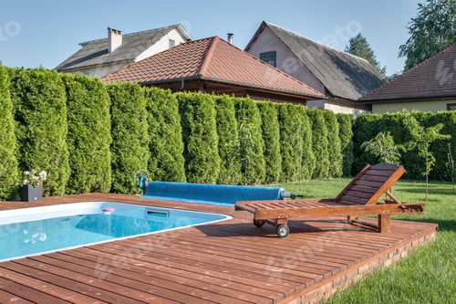 Preview: sun lounger near pool in a country house