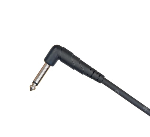 Preview: Guitar audio jack with black cable