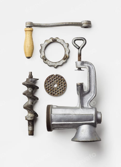 Preview: Metal meat grinder