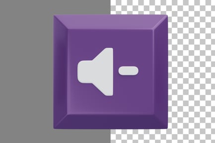 Preview: Volume Down 3D Icon