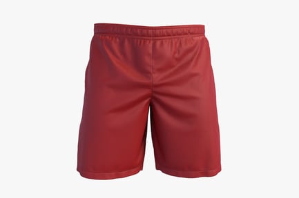 Preview: Crimson Polyester Sport Shorts