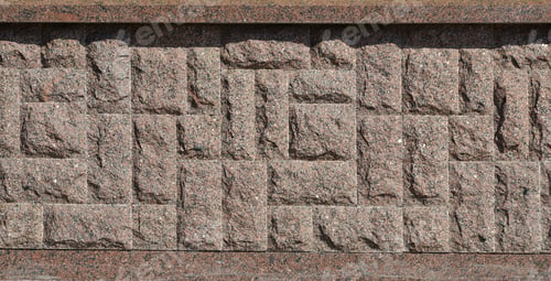 Preview: Horizontal texture of coarse and strong mosaic granite stone foundation