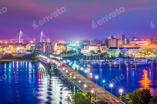 Preview: Charleston, South Carolina, USA Skyline