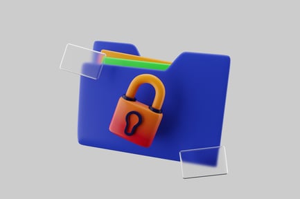 Aperçu: Dossier de données sécurisé avec cadenas