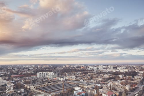 Preview: Cityscape at sunset, Odessa, Odessa Oblast, Ukraine, Europe