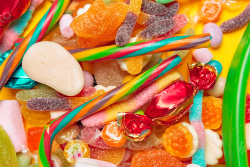 Preview: Different colorful fruit candy