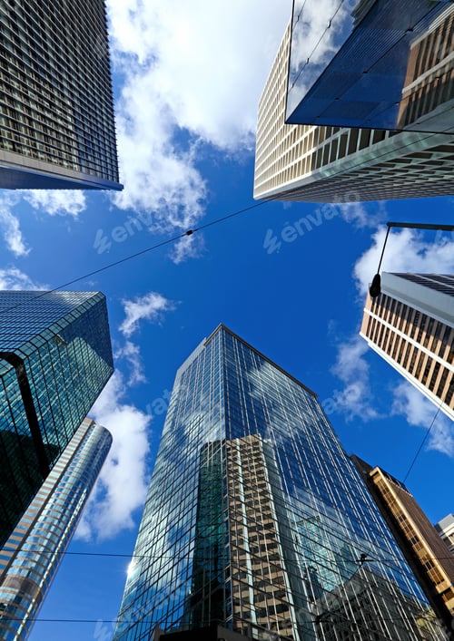 Preview: Modern building from low angle