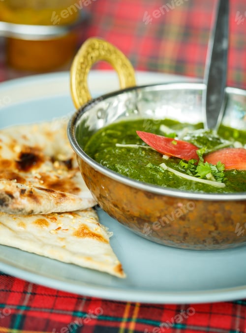 Preview: Palak paneer. Indian dishes