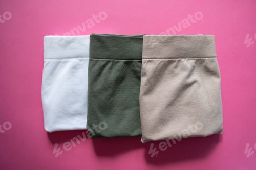 Preview: panties folded three pieces on a grove background