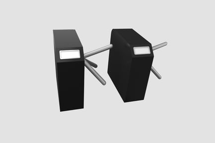 Preview: Turnstile 3D Illustration