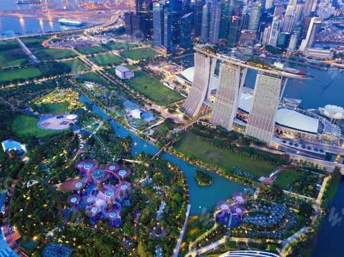 Preview: Marina Bay area in Singapore city.