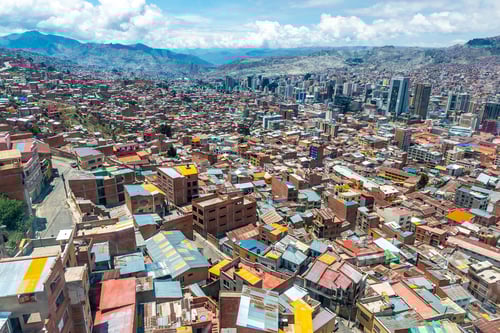 Preview: Top view of bolivian suburbs