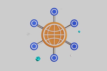 Preview: Abstract geometric network illustration