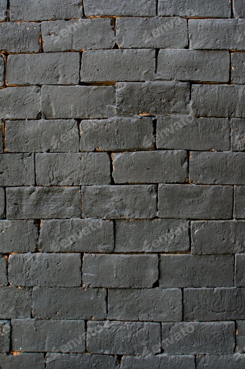 Preview: Black brick texture background