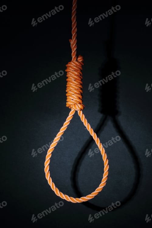 Preview: Gallows on black background