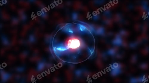 Preview: Cell Division, generic cell dividing with copy space, stem cells dividing