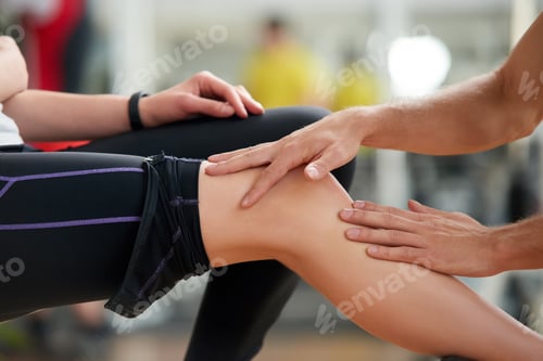 Preview: Woman Receiving Leg Massage in Physical Therapy