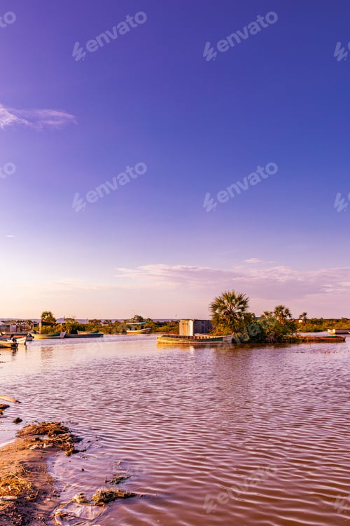 Preview: Lake Turkana Lodwar Kalokol Town Landscapes Waterscape Kenya East Africa