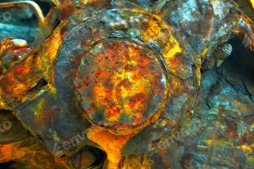 Preview: Rusty machine parts