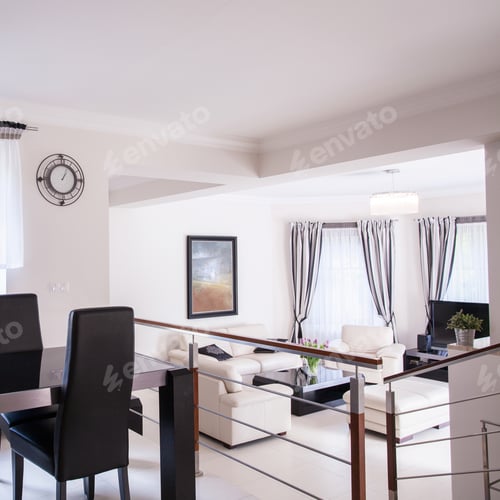 Preview: Dining table in elegant interior