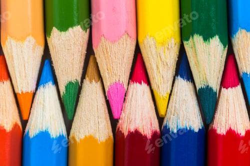 Preview: Background from set of colour pencils.