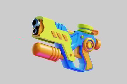 Preview: Bright toy water pistol