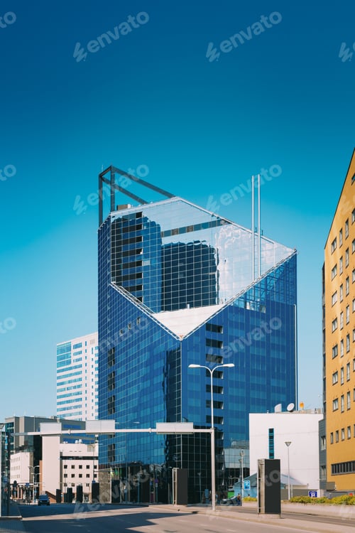 Preview: Tallinn, Estonia. Modern Architecture In Estonian Capital. Busin