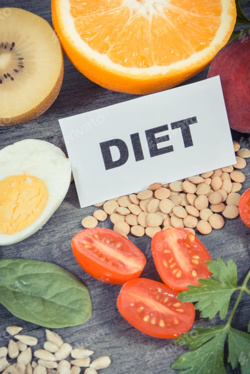 Preview: Healthy food containing natural vitamin B9 and minerals
