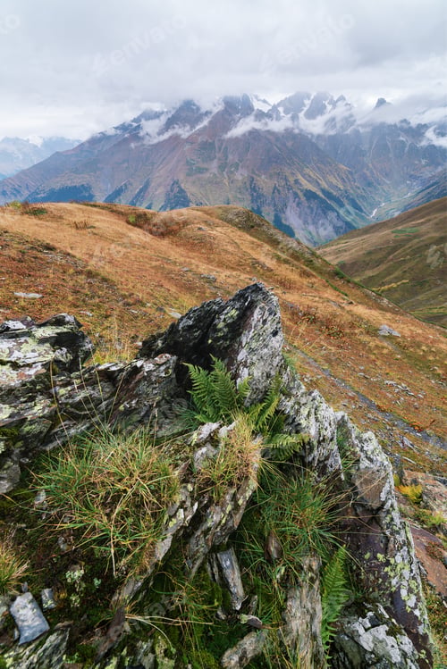 Preview: Autumn landscape in the mountains of Georgia