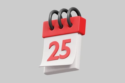 Preview: Calendar date twenty five