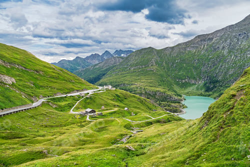 Preview: Grossglockner Views Mountain Road in Austrian Alps, Austria, Grossglockner landscape exploration