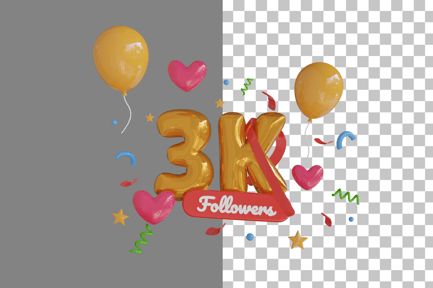 Preview: 3K Follower 3D Icon