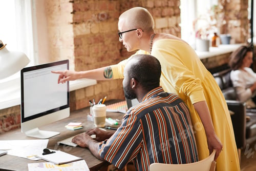 Preview: Designers working with project in team