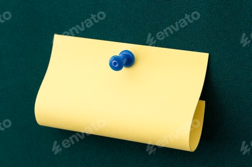 Preview: Post-it with blue pushpin