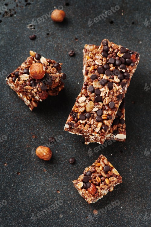 Preview: Cereal bar with nuts and chocolate