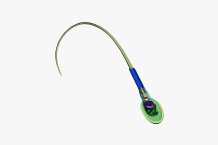 Preview: Curved object with handle and attached spheres