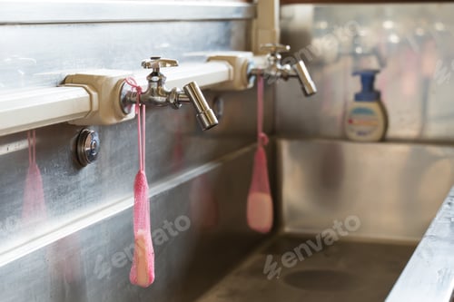 Preview: Hand washers and soap in Japanese elementary schools