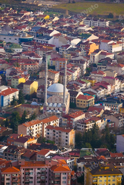 Preview: Arial View of Istanbul Asian Side Urban building blocks