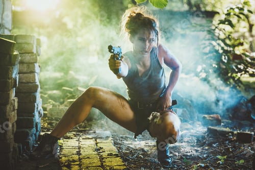 Preview: Woman Shooting With Gun