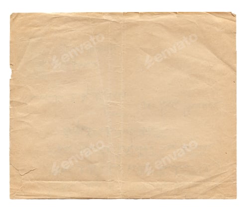 Preview: square old aged paper texture on white