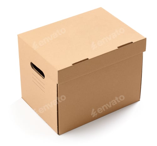 Preview: closed cardboard box