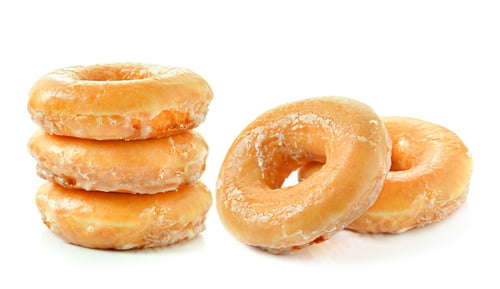 Preview: Donuts on a white background
