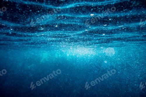 Preview: Underwater wave surface background